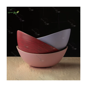 Bols en bambou faits à la main, écologiques et personnalisables, design classique 25x20xH10cm pour les fêtes, bol de service en bambou - Product Image 1