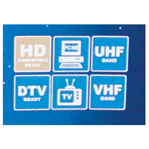 Antenne TV numérique ultra-mince à panneau plat pour HDTV et ATSC, alimentée par l'alimentation du téléviseur - Product Image 3