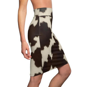 Women Customized Natural Cowhide Leather Skirt <b>High</b> Quality Premium Eco-Friendly Winter Season Formal <b>Knee</b>-Length Skirt - Product Image 2