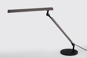 LED Desk Lamp for Fashion Designer, <b>Single</b> <b>swing</b> arm, stepless brightness, graphite black, - Product Image 2
