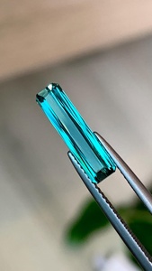 Turmalina Azul Natural de Mozambique, Corte Baguette, Alta Calidad, para Joyería, Anillos, Colgantes, Venta al Por Mayor - Product Image 1