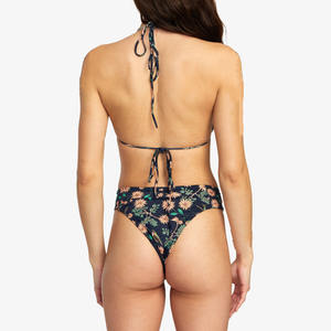 Bikini Micro Negro Sexy con Logotipo Personalizado, Conjunto de Dos Piezas, Bikini Extremadamente Elegante para Chicas, Ropa de Playa para Mujer - Product Image 3