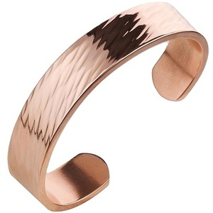 Brazalete de Cobre Geométrico Simple, Accesorio de Muñeca Moderno y Minimalista, Venta al por Mayor de Brazaletes de Cobre Puro - Product Image 5