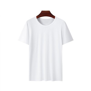 เสื้อยืดคอกลมแขนสั้นผู้ชายผ้าฝ้ายแท้ 100% แบบสั่งทำ OEM สีทูโทน สวมใส่สบาย ระบายอากาศได้ดี แห้งเร็ว ทรงปกติ เหมาะสำหรับออกกำลังกาย - Product Image 1