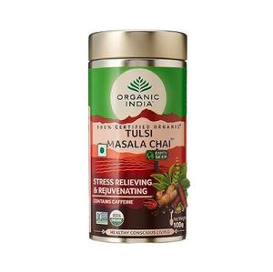 Organic India Tulsi Assam Masala Chai en Polvo, Lata de 100 g - Product Image 1