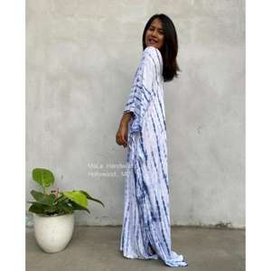 Conjunto coordinado de caftán, kimono, mono, túnica, camiseta y camisa hechos a mano, vestidos maxi, vestidos de preboda, vestidos fluidos y ropa de resort - Product Image 4