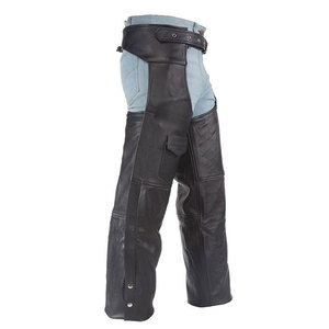OEM Cow Genuine Leather <b>Half</b> <b>Chaps</b> Top Quality Custom Logo Riding <b>Chaps</b> For Men In Wholesale Cheap Low Price - Product Image 4