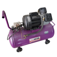 Mini compresseur d'air Portable à double tête, 220V, haute efficacité, Cycle robuste, haute qualité, sans huile, avec réservoir de 50 l