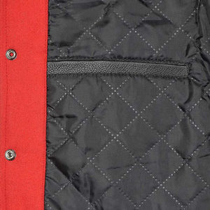 High Quality <b>Men's</b> Leather Sleeves Varsity <b>Jacket</b> Breathable Winter <b>Long</b> Sleeves Letterman <b>Jackets</b> with Chenille embroidery logo - Product Image 4