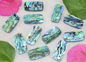 Pierre précieuse en nacre multicolore, forme coussin, 12x30MM, pierre en vrac pour la fabrication de bijoux, vente en gros - Product Image 4