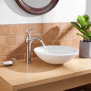 Robinet de salle de bain à un trou et à une seule poignée en nickel brossé durable, bronze huilé, robinets de bain et de douche - Product Image 2