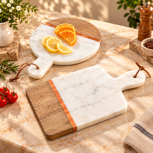 Planches à découper de qualité supérieure pour la cuisine, en bois, marbre, métal, résine, planches à découper et plateaux de service pour fromage par Falah International - Product Image 4