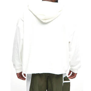 Sweat à capuche pour homme en coton 100 %, coupe classique, logo personnalisé, respirant, écologique, streetwear, pull en molleton avec poche, premium, hiver - Product Image 3