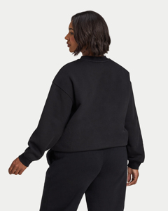 Sweat-shirts pour femmes en molleton uni, col montant, coupe ample, personnalisables, vente en gros, prix abordable, nouveauté - Product Image 4