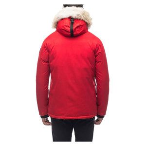 Parka de haute qualité pour homme, veste longue matelassée à capuche, manteau d'hiver pour l'extérieur, veste en fourrure de raton laveur véritable naturelle - Product Image 1