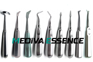Excellent ensemble d'élevateurs dentaires manuels ergonomiques en acier inoxydable de 16 pièces, certifié CE, pour usage hospitalier, 5 positions de mâchoires, essentiel - Product Image 4