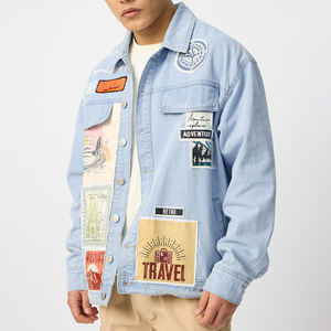 2026 New Fashion Design High Quality Patchwork Design <b>Men</b> <b>Denim</b> <b>Jacket</b> Custom Made <b>Men's</b> <b>Denim</b> <b>Jackets</b> Casual Style <b>Men's</b> <b>Jacket</b> - Product Image 3
