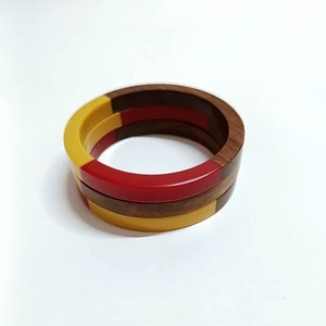 Resin Bangle Eco-Friendly Hand-painted Transparent Style Handmade Smooth Surface Lightweight Simple Everyday Use ALTAMASH <b>CRAFT</b> - Product Image 2