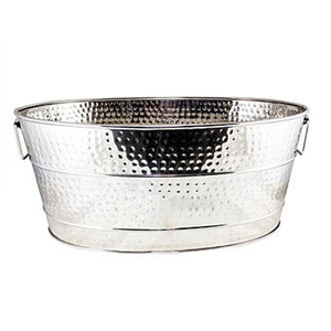 ตู้แช่ไวน์โลหะชุบสังกะสีทรงสี่เหลี่ยมผืนผ้าอ่างเครื่องดื่มเบียร์สำหรับใช้ในบ้านหรือโรงแรมสีธรรมชาติ - Product Image 3