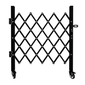 Barriera di Sicurezza Mobile Portatile Pieghevole con Ruote Girevoli a 360 Gradi, Design Bloccabile, Cancello di Sicurezza Espandibile - Product Image 1