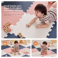 Tapis de sol emboîtables au design créatif avec une grande élasticité pour l'espace de ramper des bébés