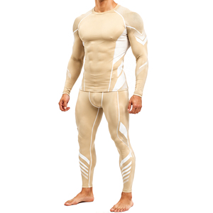 Wholesale Men Gym <b>Compression</b> Suit Quick Dry <b>Long</b> <b>Sleeve</b> <b>Shirt</b> Tights Set Breathable Athletic Running Fitness Training Wear Mens - Product Image 5