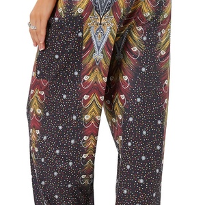 Ropa de yoga Ultra suave de cintura alta Yoga Mujeres Harem Pantalones yoga Pantalones con bolsillos Fabricación ecológica sostenible - Product Image 3