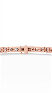 Pulsera de tenis clásica de 7 pulgadas con diamantes cultivados en laboratorio de corte redondo, oro de 14K, venta al por mayor, fabricante y proveedor de joyería fina OEM - Product Image 2