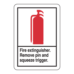 Señal de Seguridad para Extintor de Incendios de Alta Visibilidad para Interiores/Exteriores Brady - Product Image 3