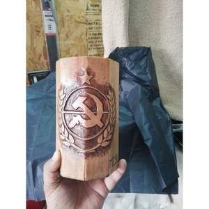 Mug en bois naturel artisanal pour articles promotionnels de haute qualité par RR ENTERPRISES Inde - Product Image 5