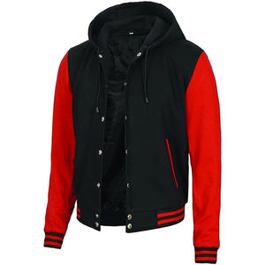 Veste de baseball varsity 100% laine, couleur attrayante, personnalisable, avec manches en cuir d'agneau véritable, pour hommes et femmes. - Product Image 1