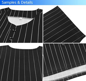 Dernier design de maillot de baseball pour hommes à prix avantageux, couleur unie, taille personnalisée, maillot de baseball en sublimation, uniformes - Product Image 4