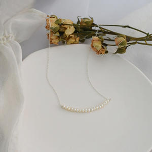 Collier polyvalent en perles d'eau douce pour femme, chaîne simple et élégante pour le quotidien et l'art, petit accessoire frais - Product Image 3
