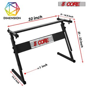 Adjustable Z Style Metal Keyboard Stand 21-33 Inch Electric <b>Piano</b> Riser 330Lb Capacity Foldable Music Stand - Product Image 4