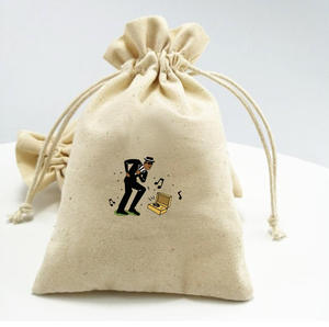 กระเป๋าผ้าคอตตอนพิมพ์ลายหน้าจอแบบกำหนดเองวัสดุพีพีแบบผูกเชือกทั่วไปสำหรับการส่งเสริมการเดินทางหรือการซื้อของขวัญ - Product Image 1