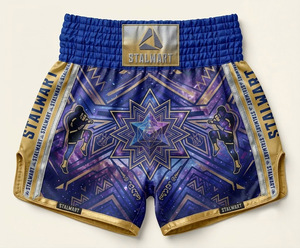 Shorts de Muay Thai Stalwart, design Phénix rouge bordeaux, polyester durable, pour l'entraînement de boxe toutes saisons - Product Image 4