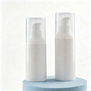 Botella cilíndrica brillante de PP de 20ML, 25ML, 30ML, 40ML, 50ML, color blanco PANTONE, con bomba de vacío y pulverizador para loción. - Product Image 6
