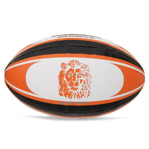 Vente directe d'usine personnalisable 100% Logo ballon de rugby qualité caoutchouc matériel porte livraison prise en charge - Product Image 1