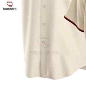บริการผลิตเสื้อเบสบอลแบบ ODM OEM ติดกระดุมด้านหน้า ออกแบบตามสั่งสำหรับทีม ขายส่งสำหรับสโมสร ลีก และทีมต่างๆ - Product Image 4