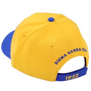 หมวกแก๊ป Sigma Gamma Rho แบบปรับได้ ตัวอักษร 3 มิติ หมวกเบสบอลแบบกำหนดเองสำหรับชมรมนักศึกษา ปักโลโก้แบบ Applique  ชุดกีฬาลำลองสำหรับทุกเพศ - Product Image 2