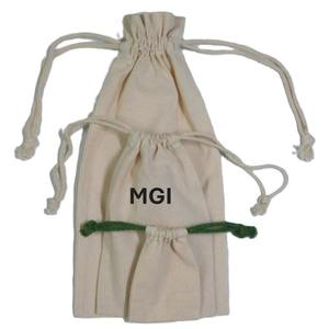 Bolsa de Algodón Muselina Reciclable con Cordón y Logotipo Personalizado, Bolsa de Regalo de Lino con Fondo Plano, Bolsa de Tela de Algodón Suave - Product Image 1