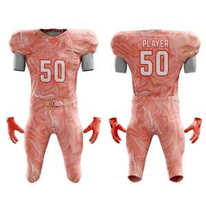Uniformes de Fútbol Americano Personalizados de Primera Calidad para Adultos, Pantalones y Camisetas 100% Poliéster Transpirable, Uniformes de Alto Rendimiento, Fábrica OEM - Product Image 5