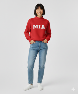 Custom logo Fall New Women Reversible Mock Neck Long Sleeve Sweatshirt High Quality Oversized Mockneck Pullover Sweatshirt - Product Image 5