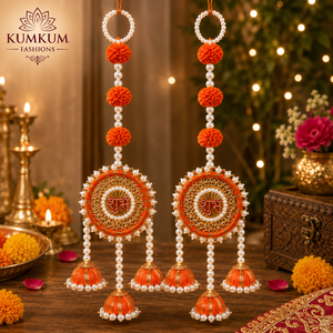 Nuevo Adorno Metálico Shubh Labh para Colgar en la Pared o Puerta, Arte Hecho a Mano, Decoración Moderna y Festiva para Diwali, Inauguración de Casa, Boda, Baby Shower, 2 Piezas - Product Image 4