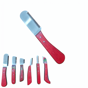 Juego de Cuchillos de Peluquería Canina Premium, Acero Inoxidable y Mangos de Madera, Uso en Clínicas Veterinarias, Herramientas de Cirugía Animal - Product Image 1