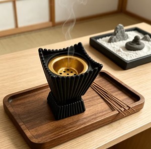 Quemador de incienso de resina negra de lujo, Mabkhara, incienso árabe de madera de agar, decoración para el hogar, soporte para fragancias - Product Image 2