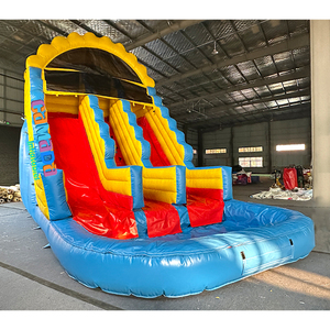 <span class=keywords><strong>Toboggan</strong></span> aquatique gonflable Infernal Arch en PVC de qualité commerciale <span class=keywords><strong>avec</strong></span> piscine, château aquatique à double piste pour fête estivale - Product Image 4