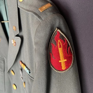 Uniforme Completo de Reproducción para Hombre, Camuflaje Transpirable, 2.º Teniente de Señales del Ejército Estadounidense del Siglo XX, para Reenactaciones - Product Image 5