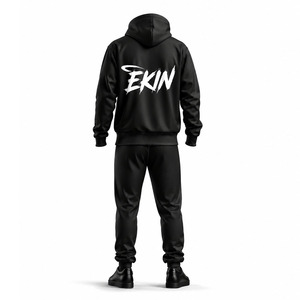 Ensemble de survêtements de sport d'hiver pour hommes, coupe-vent, respirant, séchage rapide, grande taille, avec logo personnalisé - Product Image 2