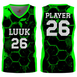 Factory Direct Sublimated V Neck Sleeveless Basketball Jersey Custom <b>Athletic</b> Sports Uniform Bulk Wholesale OEM - Product Image 4